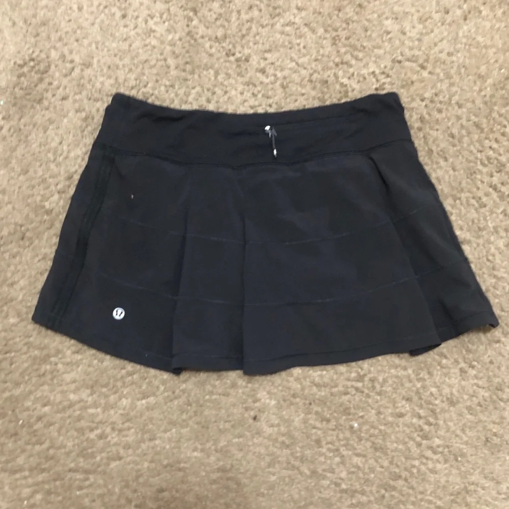 lululemon athletica Black Skater Tennis Skirt/skort Size 6